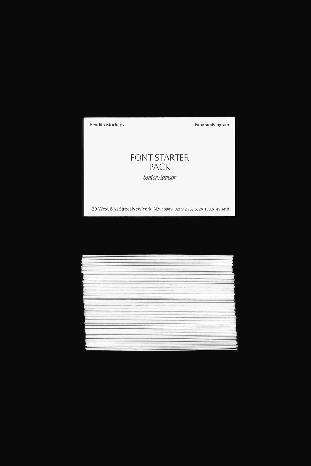 Le Starter pack typo Pangram Pangram