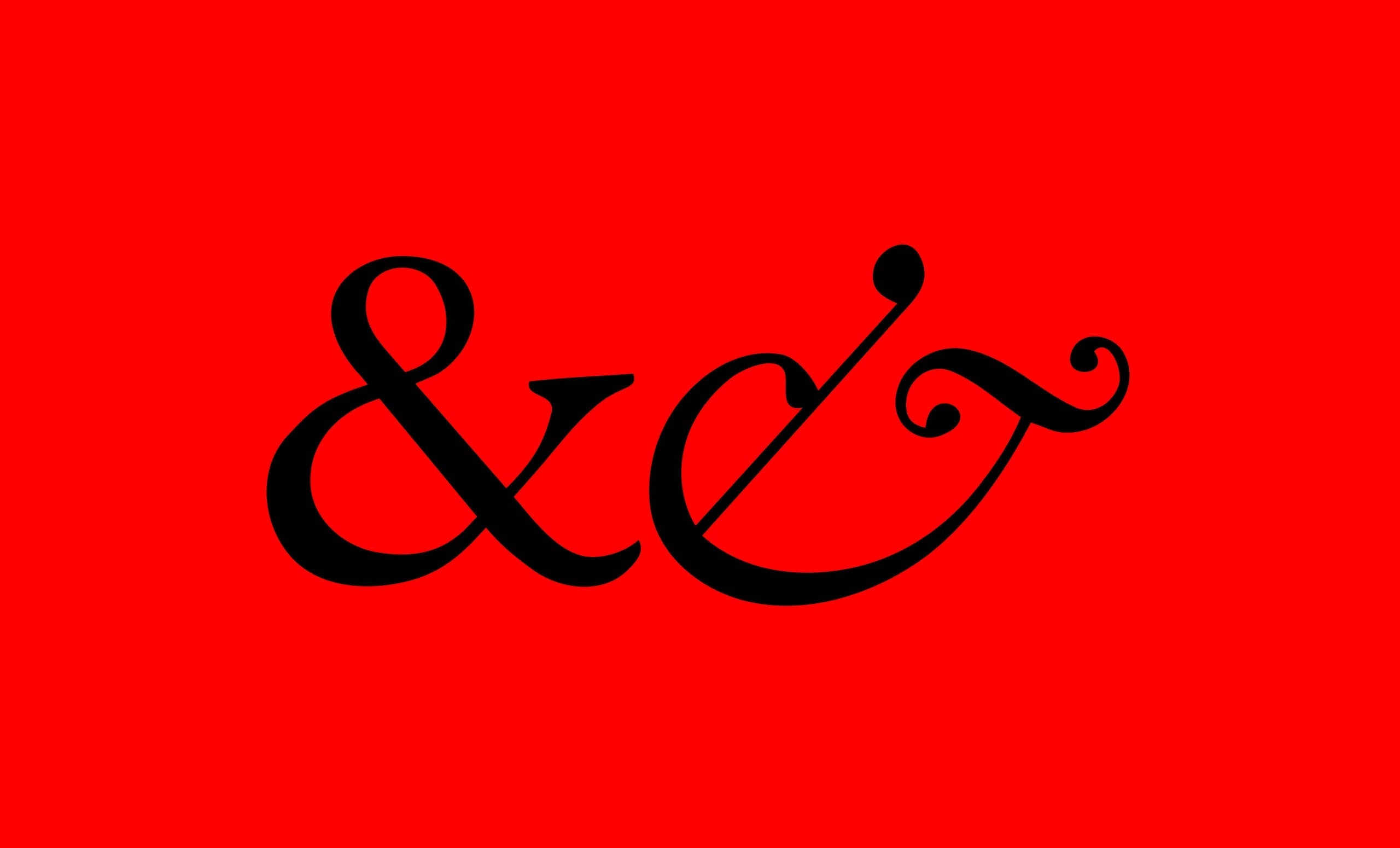 From Et to Ampersand