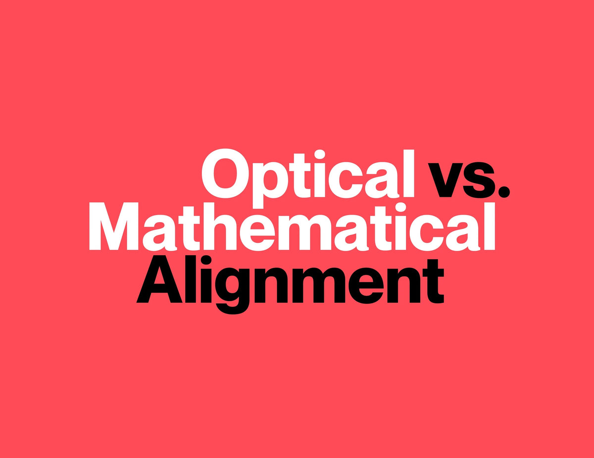 Optical vs. Mathematical Alignment
