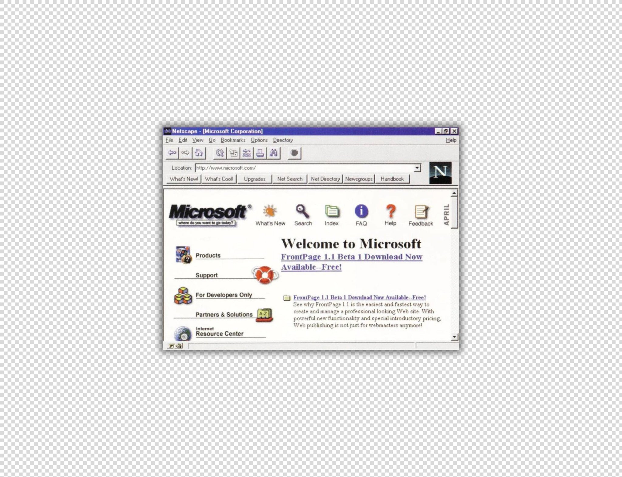 The first fonts on the internet