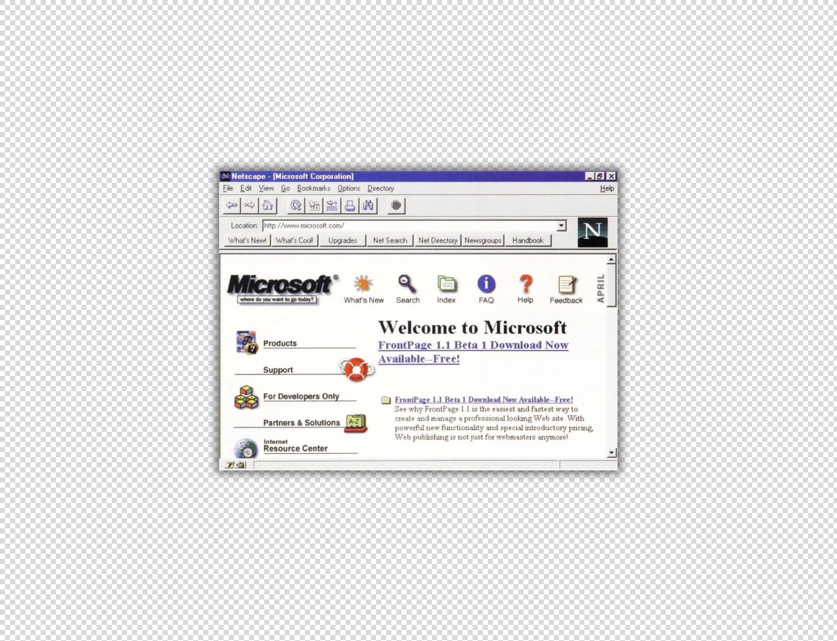 The first fonts on the internet