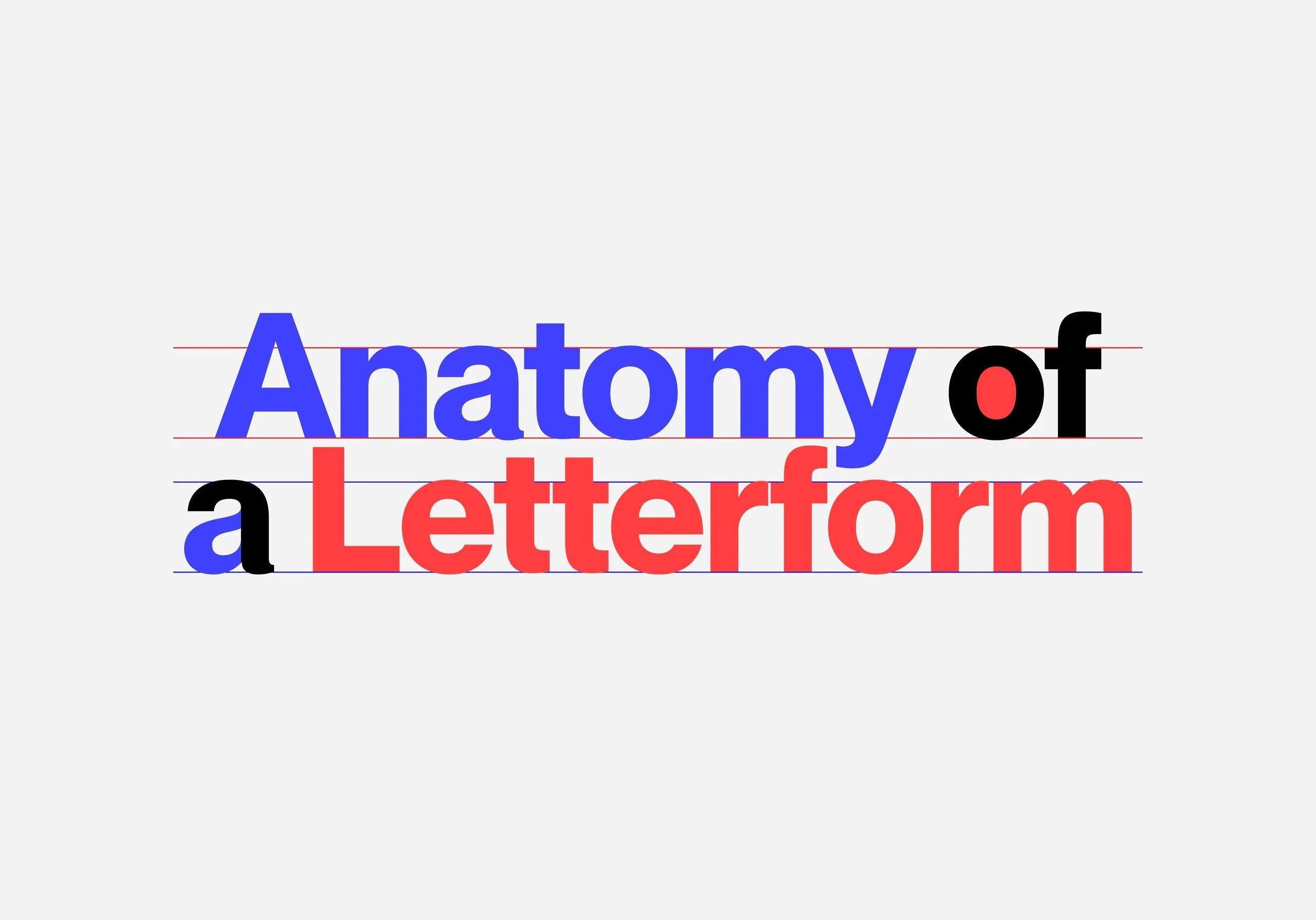 The anatomy of the letterform