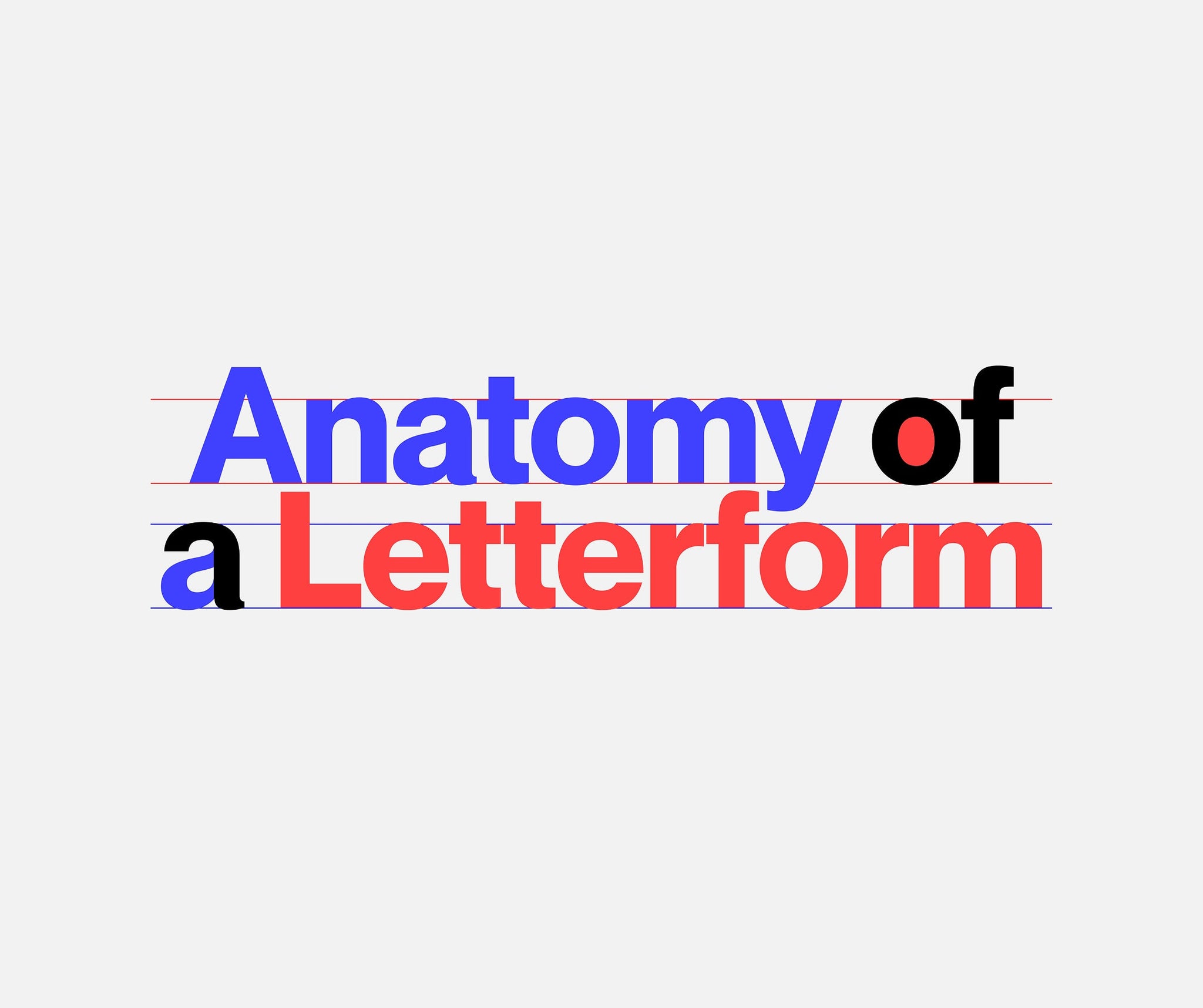 The anatomy of the letterform