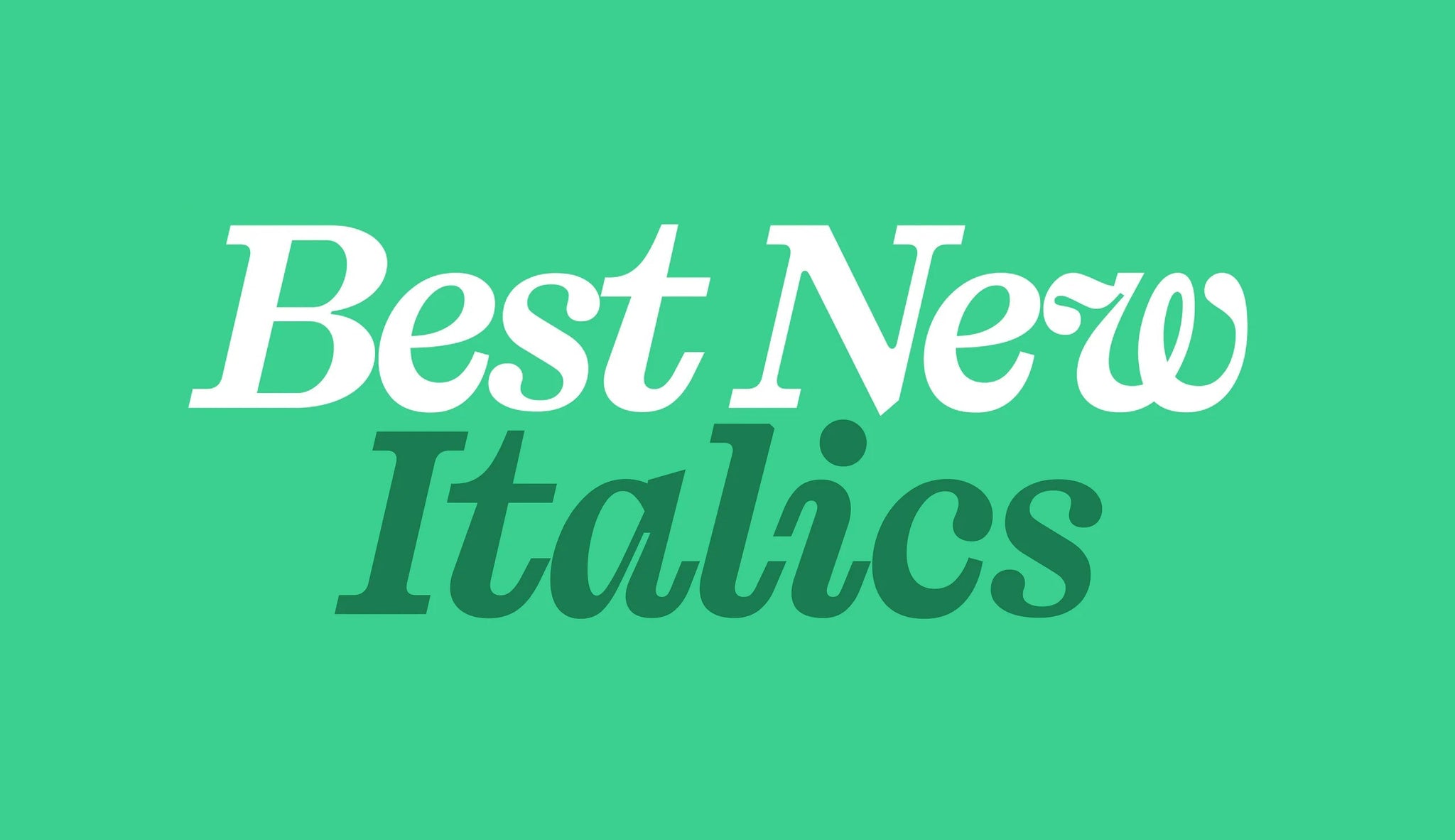 Best Italics of 2025