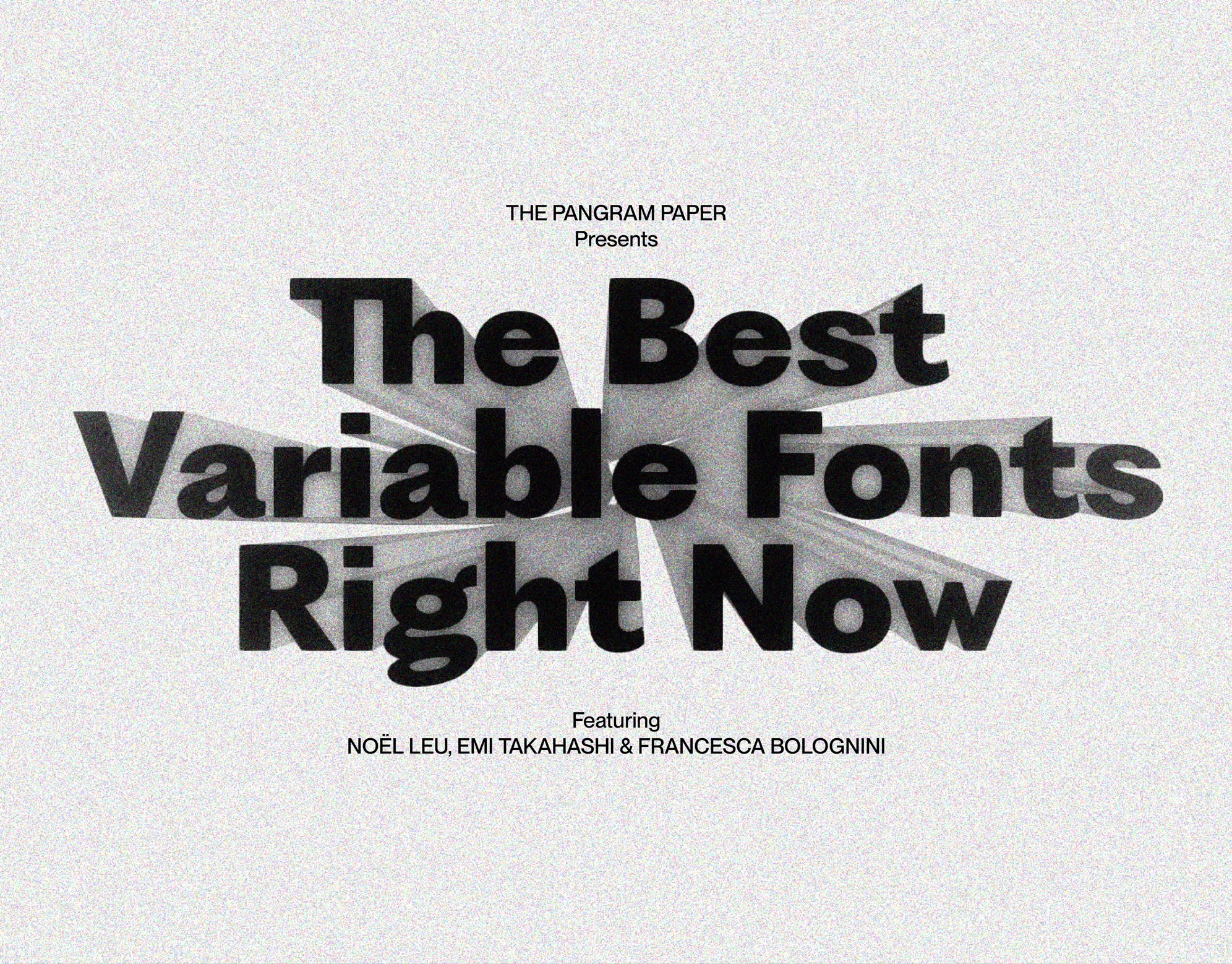 The Best Variable Fonts Right Now