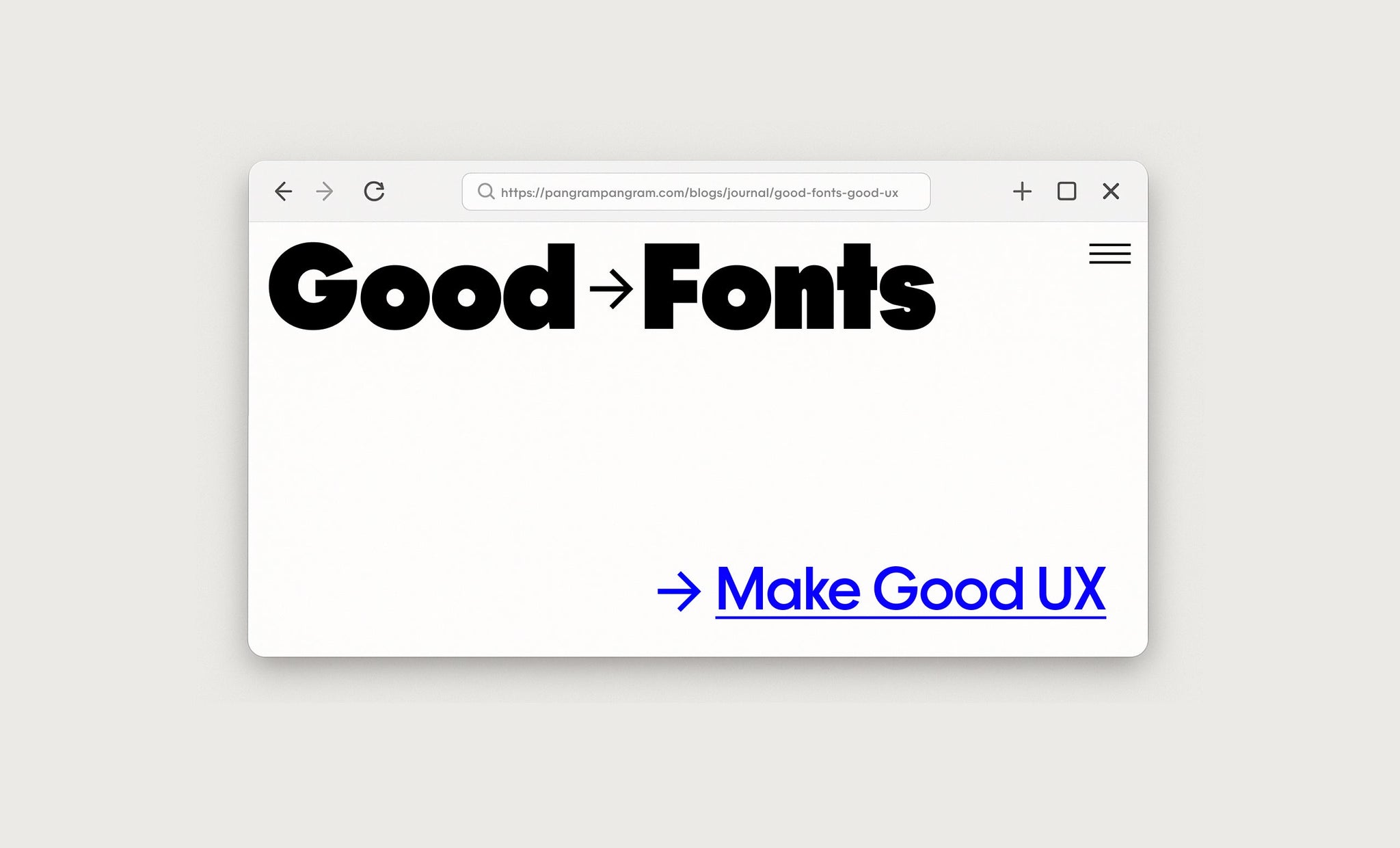 Good Fonts Make Good UX