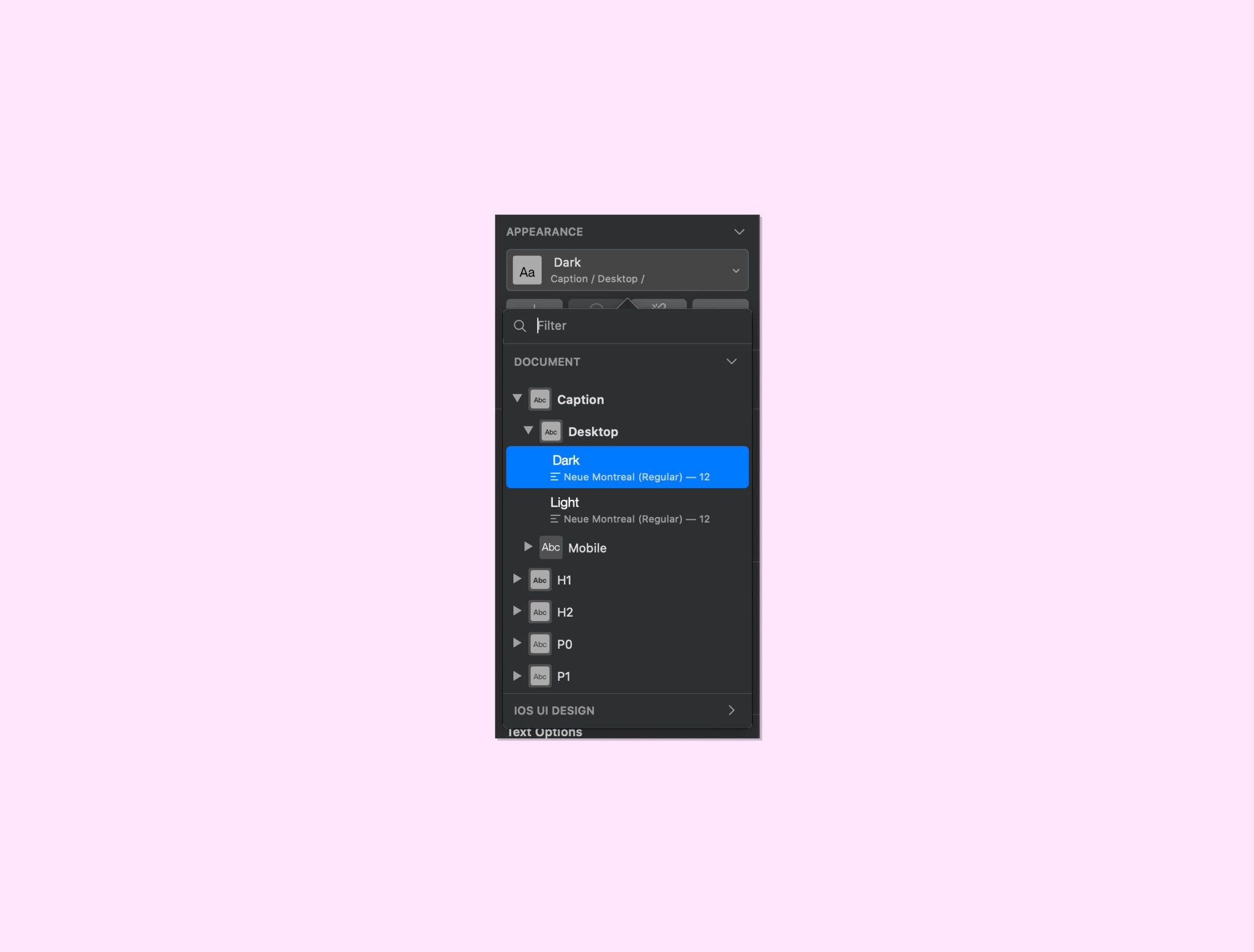 Webdesign Workflow in Sketch: How to set a type scale