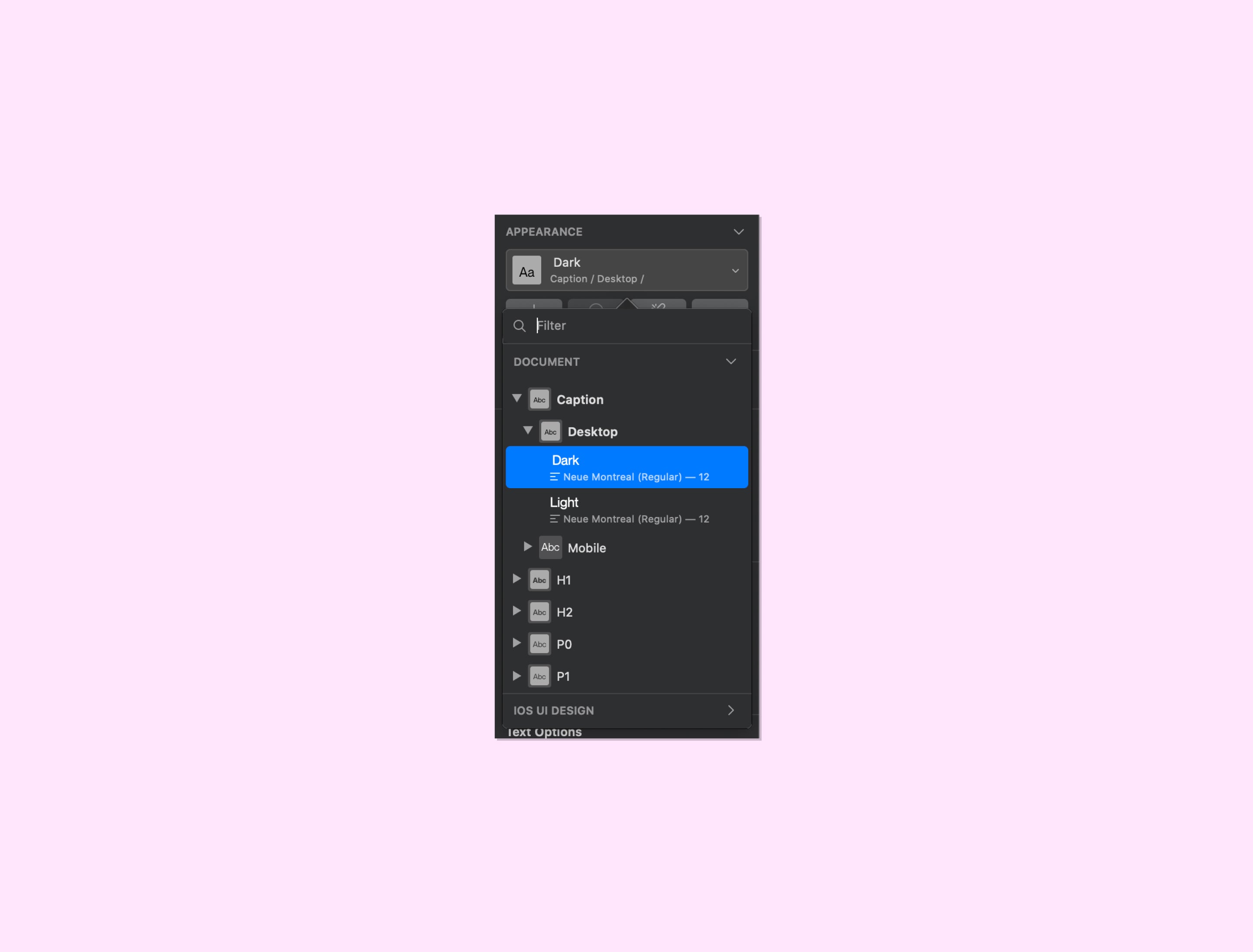 Webdesign Workflow in Sketch: How to set a type scale