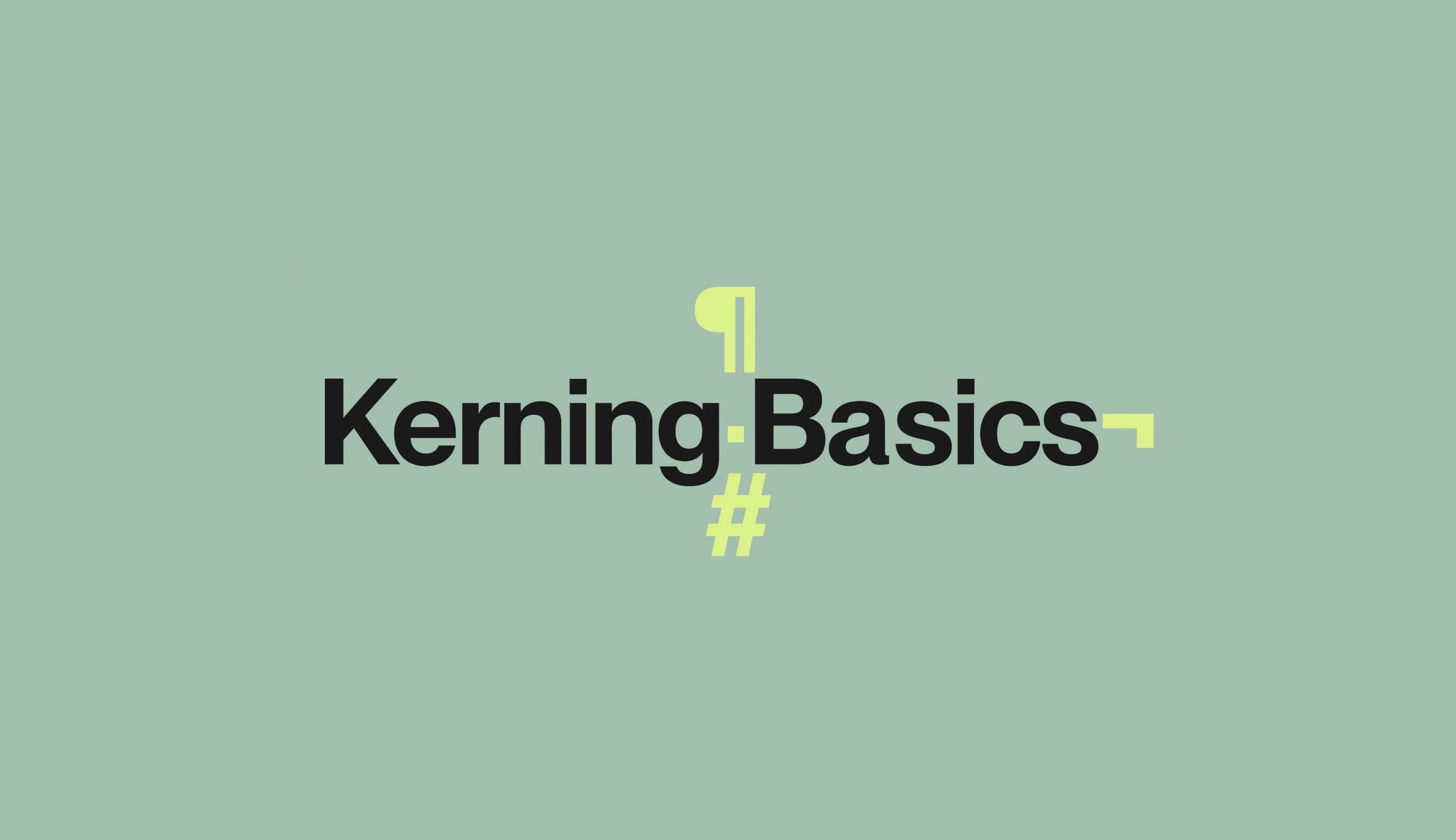 Kerning Basics