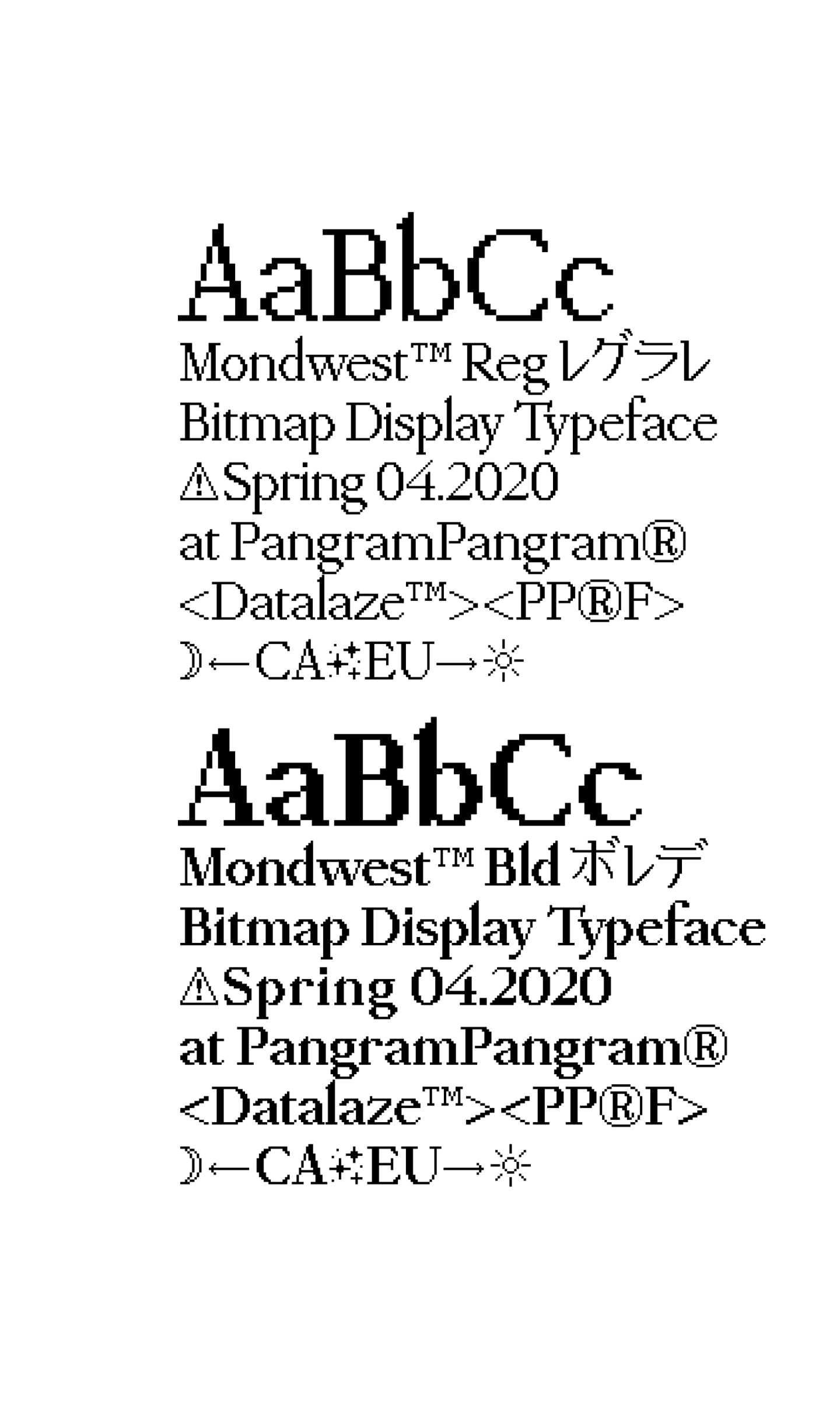 NeueBit and Mondwest - A modern brutalist bitmap font pack - Free to ...