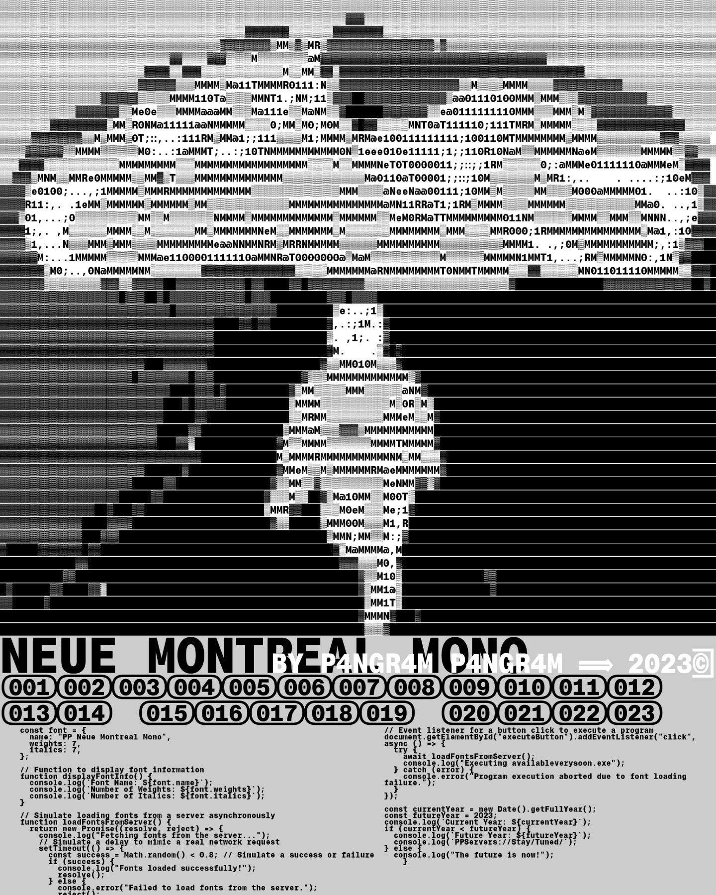 Neue Montreal Mono The workhorse type of Monospace Free to Try Font